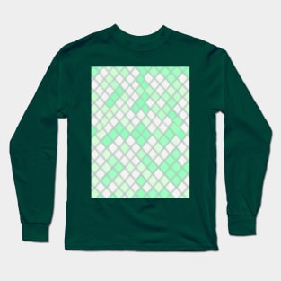 GREEN DIAMOND DESIGN, DIAMOND PATTERN Long Sleeve T-Shirt